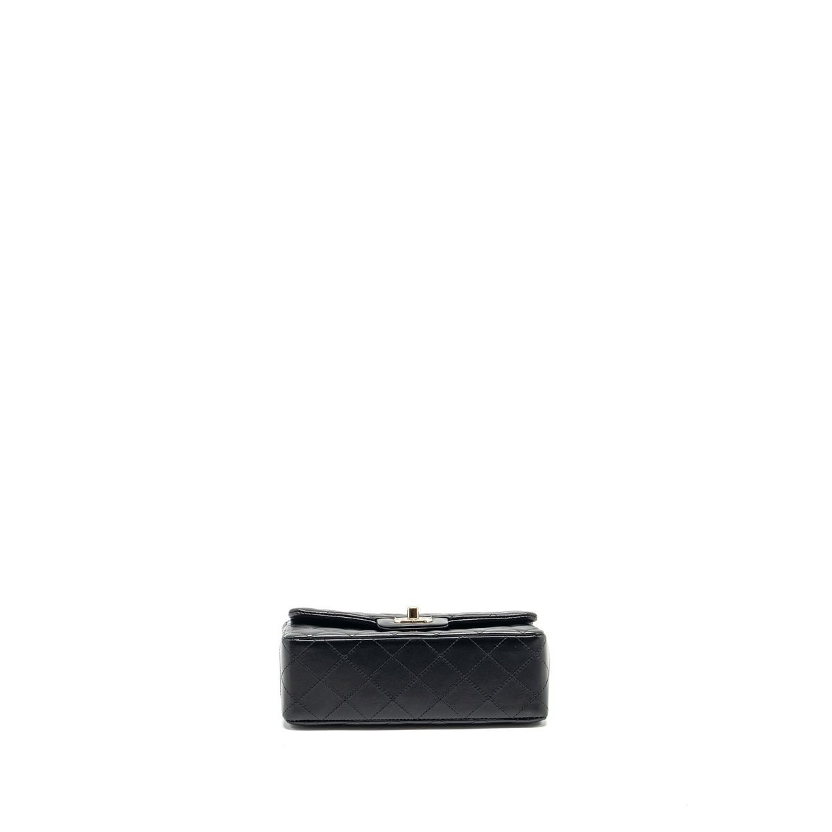 CHANEL MINI RECTANGULAR FLAP BAG LAMBSKIN BLACK LGHW (MICROCHIP)