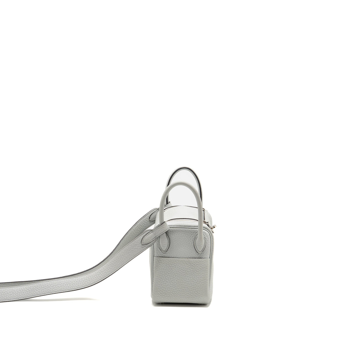 Hermes Mini Lindy clemence blue pale SHW