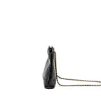 CHANEL MINI 31 BAG SHINY LAMBSKIN BLACK LGHW (MICROCHIP)