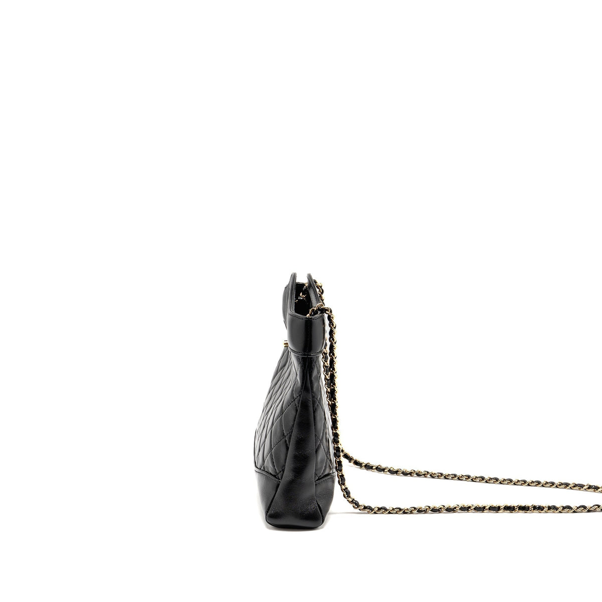 CHANEL MINI 31 BAG SHINY LAMBSKIN BLACK LGHW (MICROCHIP)