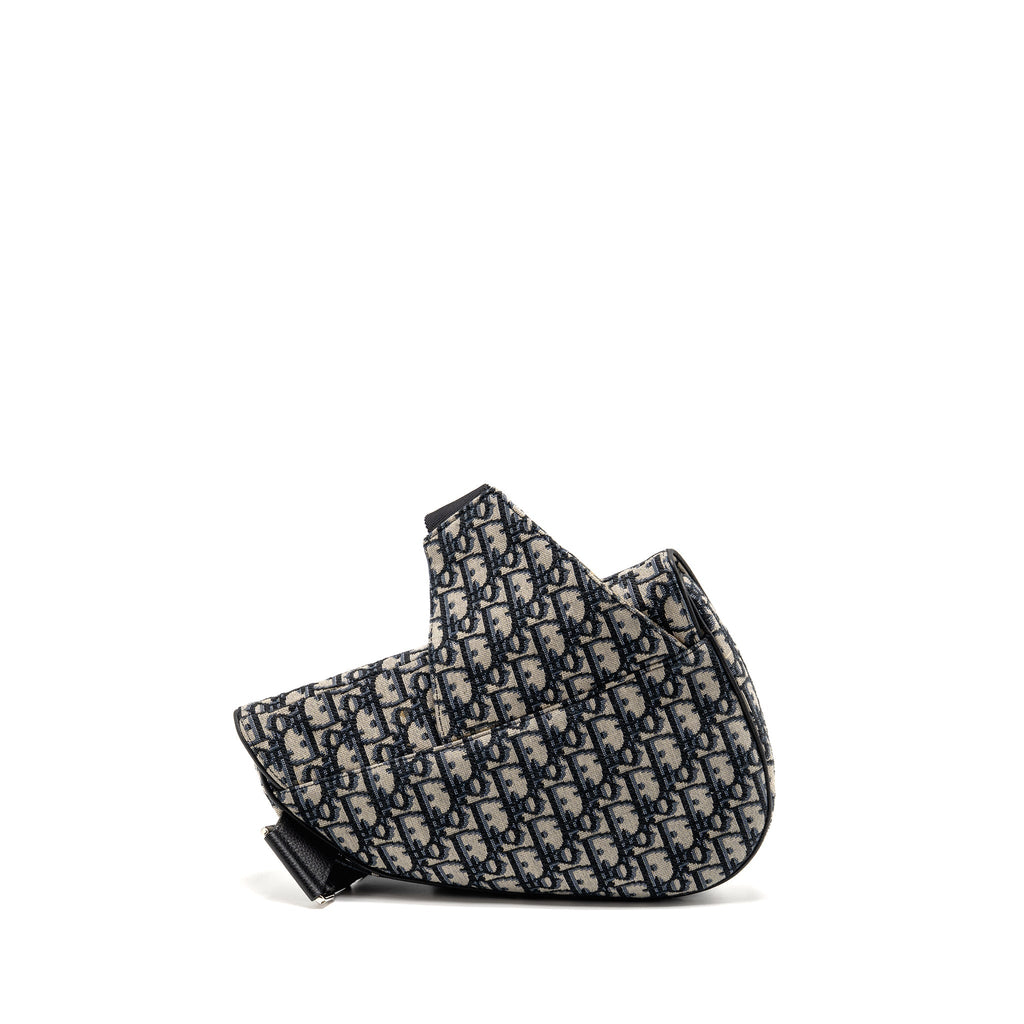 DIOR HOMME SADDLE BAG OBLIQUE JACQUARD MULTICOLOURED HARDWARE