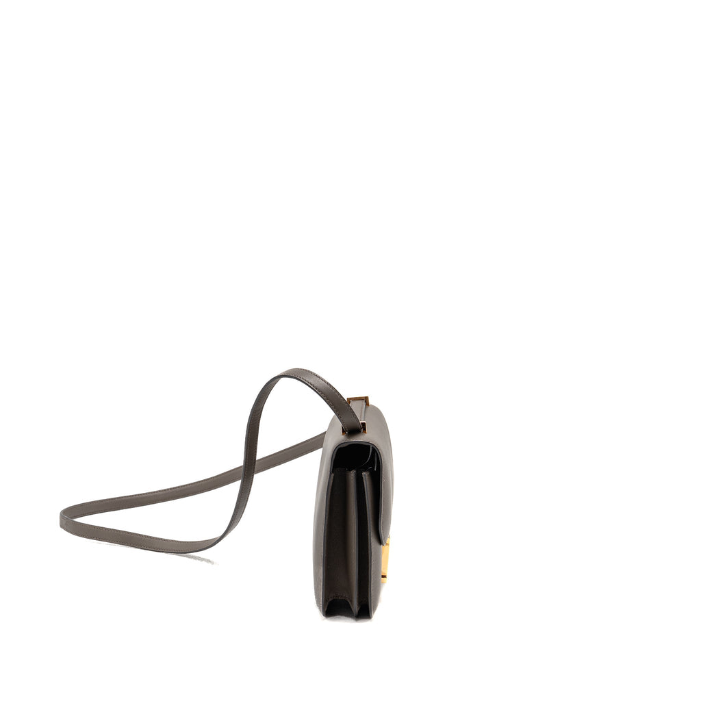 Hermes Mini Constance Swift 8F Gris Etain RGHW