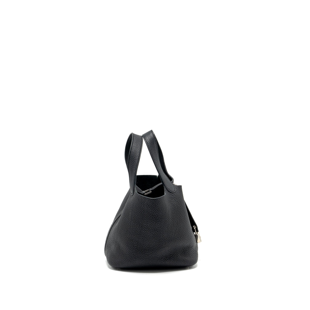 Hermes Picotin 18 Lock bag Clemence black SHW