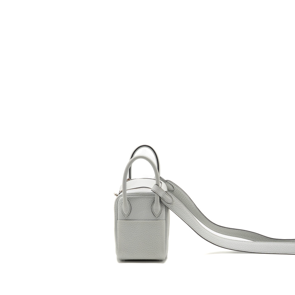Hermes Mini Lindy clemence blue pale SHW