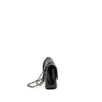 CHANEL MEDIUM CLASSIC DOUBLE FLAP BAG CAVIAR BLACK SHW (MICROCHIP)