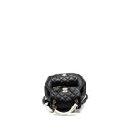 CHANEL 24P MINI DUMA BACKPACK CALFSKIN BLACK LGHW (MICROCHIP)