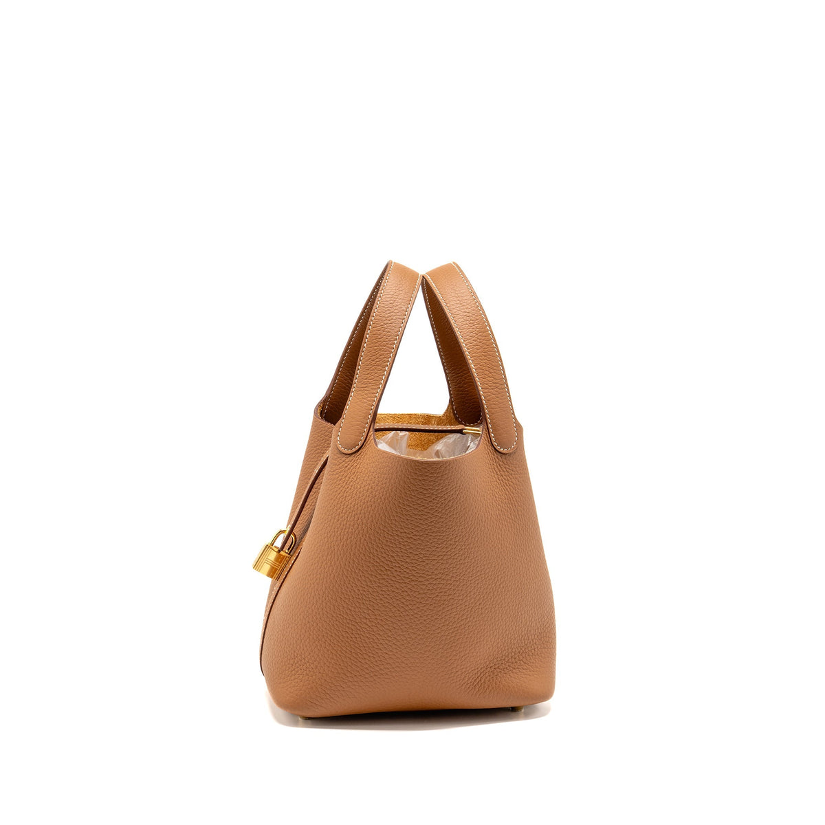 Hermes Picotin 18 Lock Bag Clemence Gold GHW
