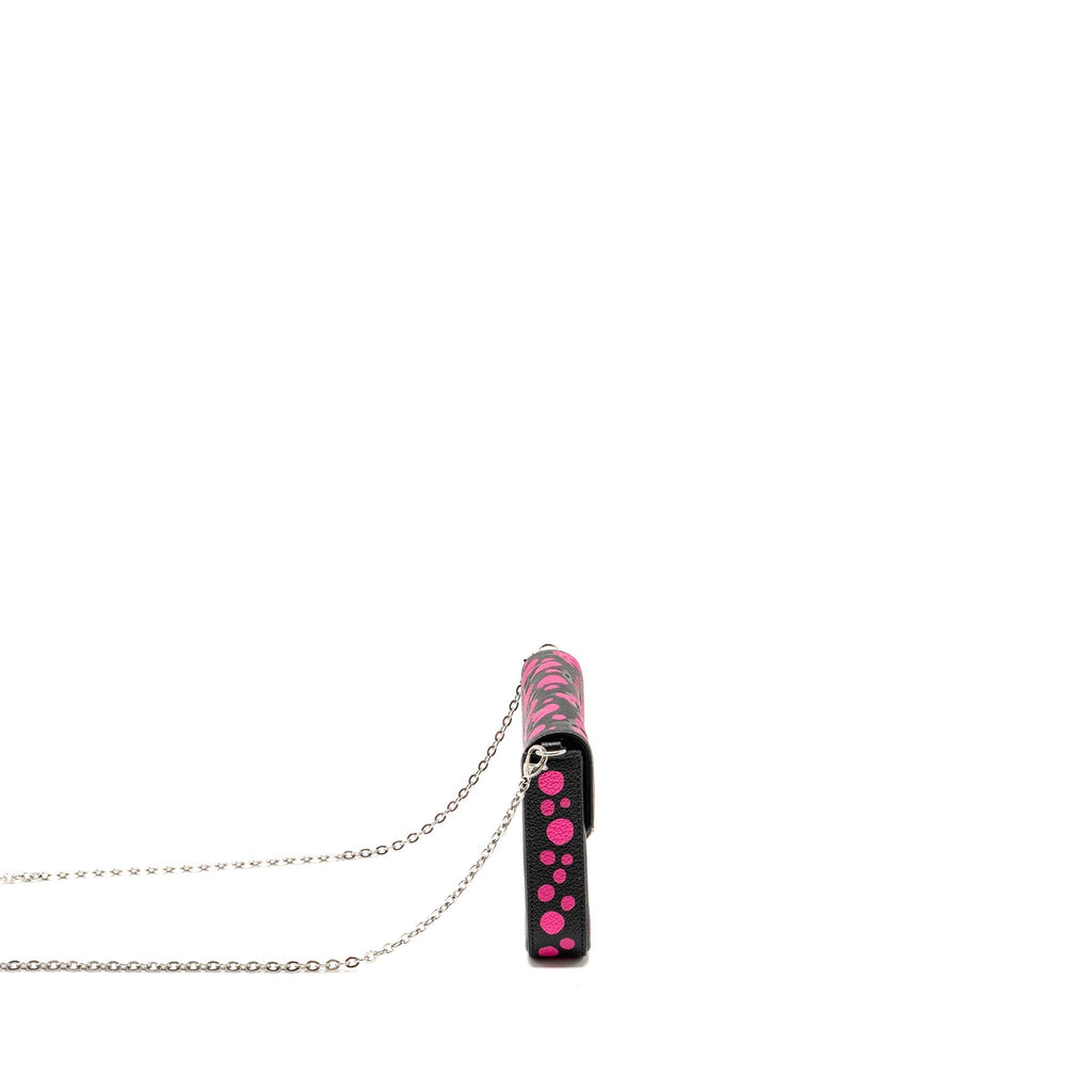 LOUIS VUITTON YAYOI KUSAMA FELICIE POCHETTE MONOGRAM EMPREINTE LEATHER BLACK/PINK SHW