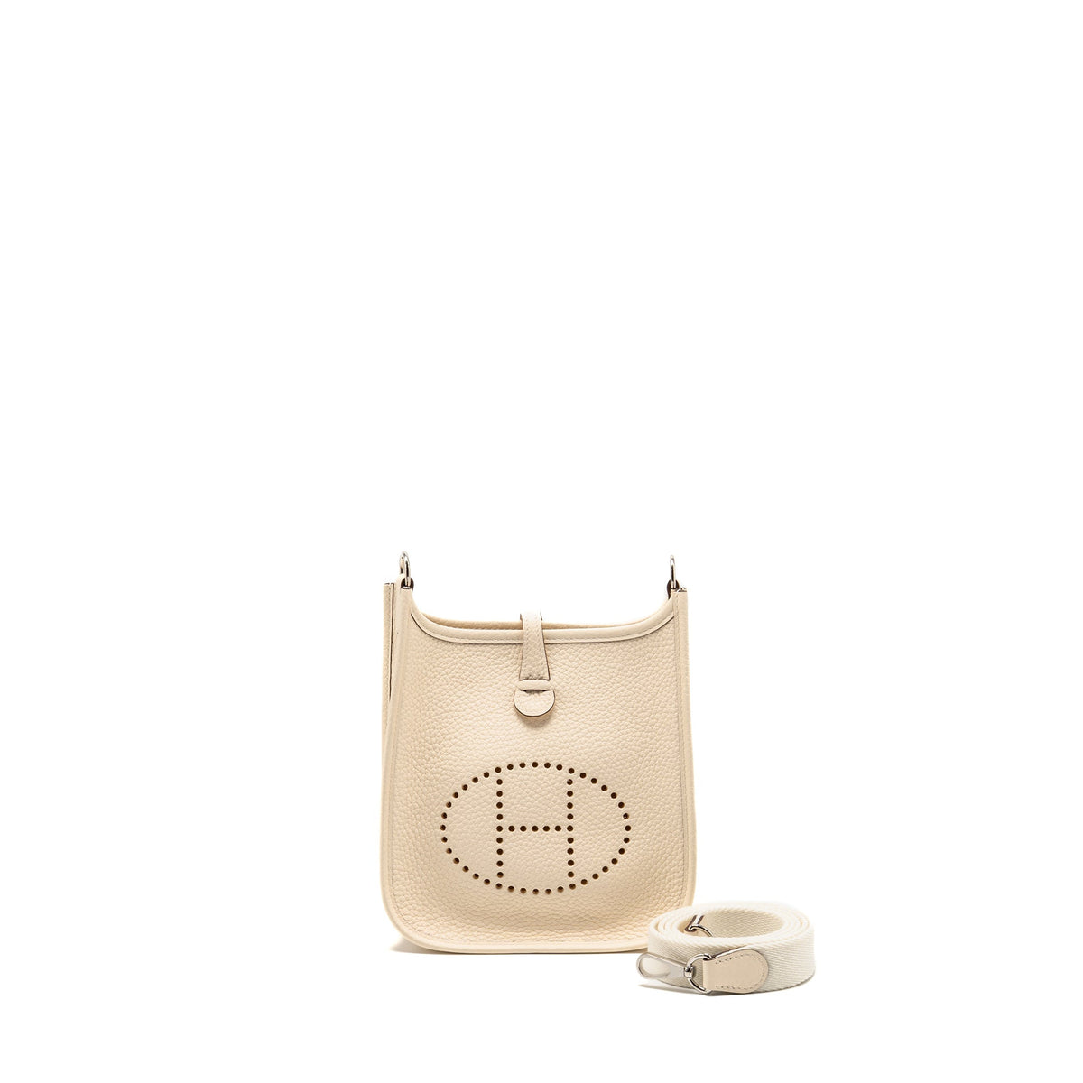 Hermes Mini Evelyne Clemence Nata SHW