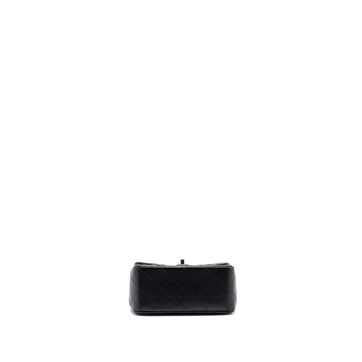 CHANEL CLASSIC MINI SQUARE FLAP BAG CAVIAR BLACK SHW