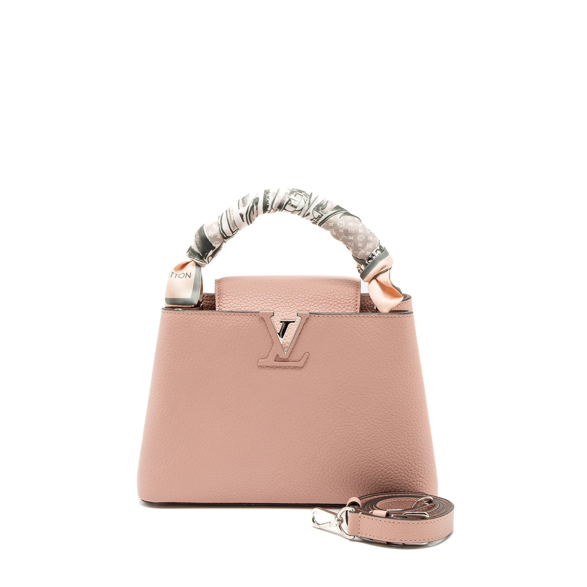 LOUIS VUITTON CAPUCINES BB TAURILLON CALFSKIN LIGHT PINK SHW