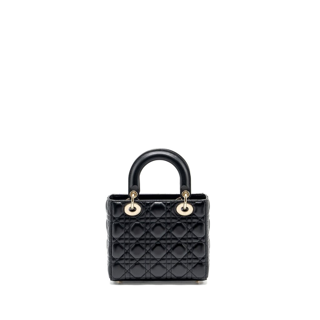 DIOR SMALL MY ABC LADY DIOR BAG LAMBSKIN BLACK LGHW