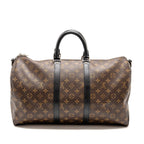 LOUIS VUITTON KEEPALL BANDOULIERE 45 MONOGRAM MACASSAR SHW