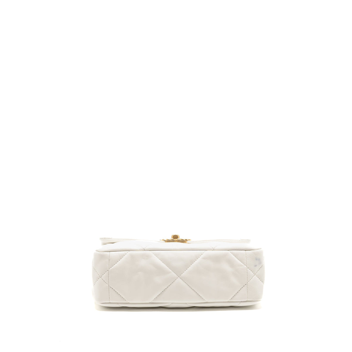 CHANEL SMALL 19 BAG LAMBSKIN WHITE MULTICOLOUR HARDWARE