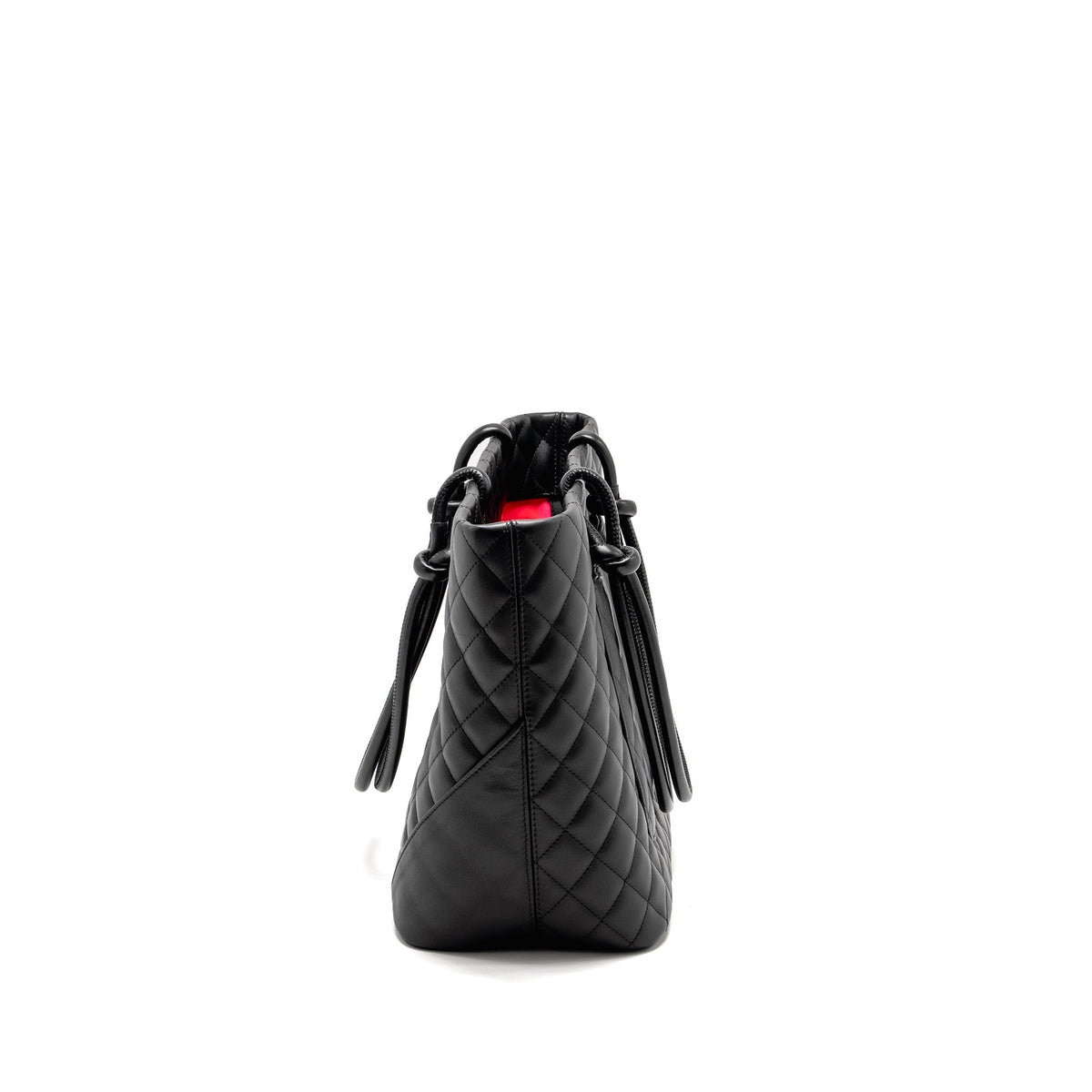 CHANEL CAMBON LIGNE TOTE BAG CALFSKIN BLACK SHW