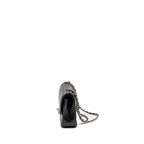 CHANEL MEDIUM CLASSIC DOUBLE FLAP BAG CAVIAR BLACK SHW (MICROCHIP)