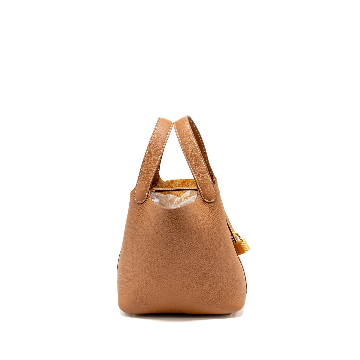 Hermes Picotin 18 Lock Bag Clemence Gold GHW