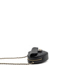 CHANEL 22S HEART BAG LAMBSKIN BLACK LGHW (MICROCHIP)