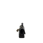 CHANEL TOP HANDLE MINI RECTANGULAR FLAP BAG LAMBSKIN BLACK LGHW(MICROCHIP)