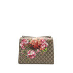 GUCCI DIONYSUS SHOULDER BAG FLOWER PRINTED GG SUPREME CANVAS SHW