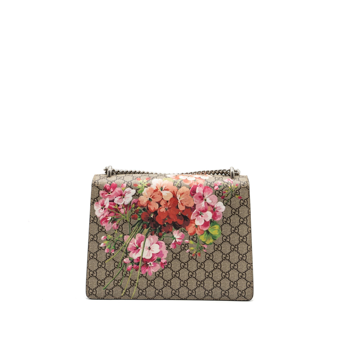 GUCCI DIONYSUS SHOULDER BAG FLOWER PRINTED GG SUPREME CANVAS SHW