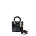 DIOR SMALL MY ABC LADY DIOR BAG LAMBSKIN BLACK LGHW