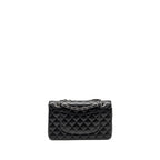 CHANEL MEDIUM CLASSIC DOUBLE FLAP BAG CAVIAR BLACK SHW (MICROCHIP)