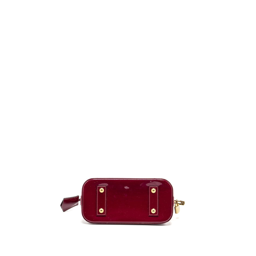LOUIS VUITTON ALMA BB PATENT LEATHER INDIAN ROSE GHW