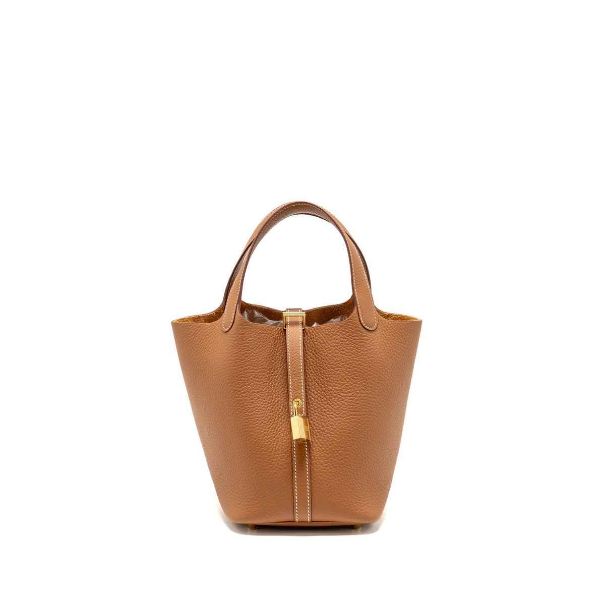 Hermes Picotin 18 Lock Bag Clemence Gold GHW