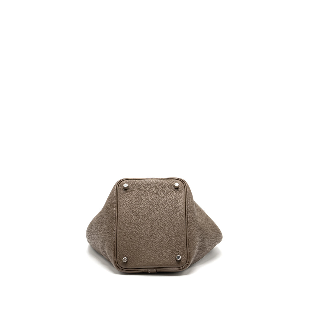 Hermes Picotin 18 Lock Bag Clemence Etoupe SHW