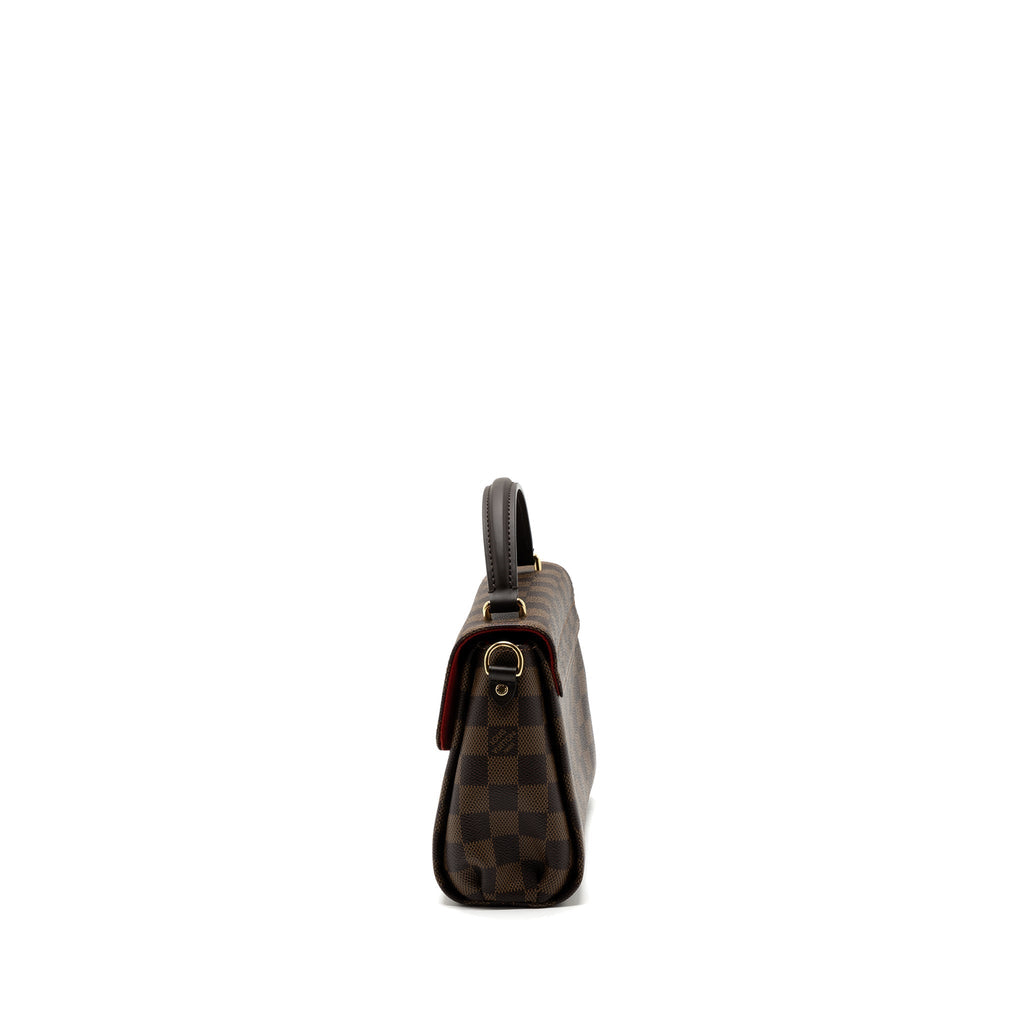 LOUIS VUITTON CROISETTE DAMIER EBENE CANVAS GHW