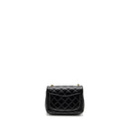 CHANEL PEARL CRUSH MINI SQUARE FLAP BAG LAMBSKIN BLACK GHW