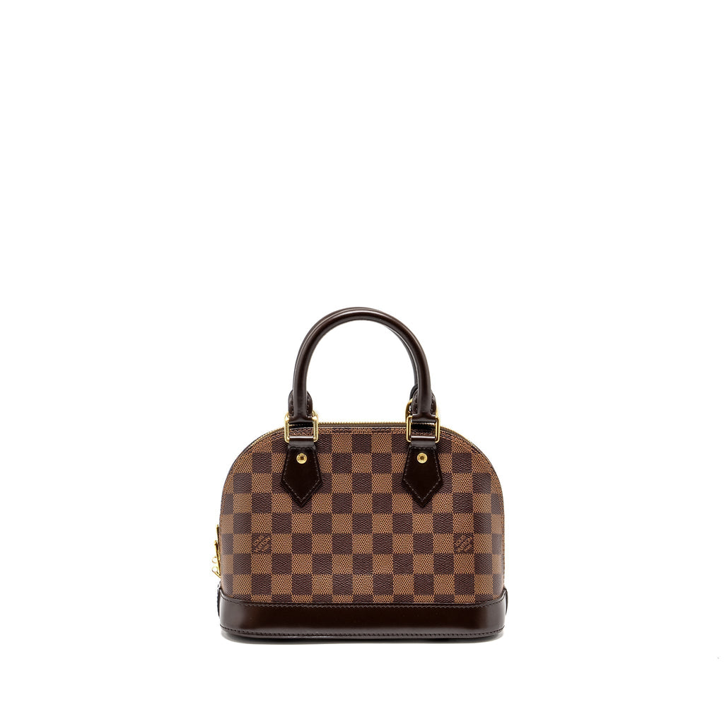 LOUIS VUITTON ALMA BB DAMIER EBENE CANVAS GHW