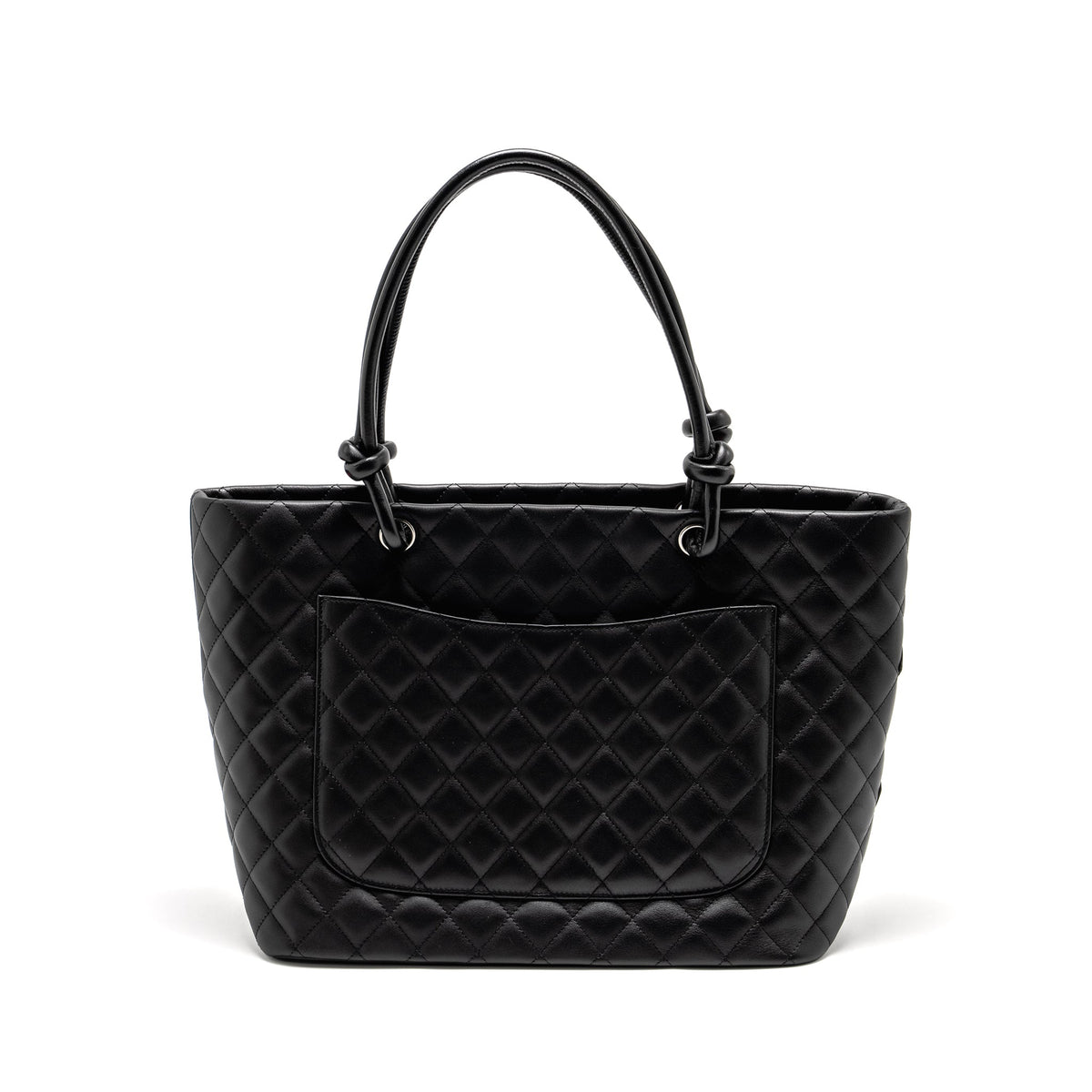 CHANEL CAMBON LIGNE TOTE BAG CALFSKIN BLACK SHW