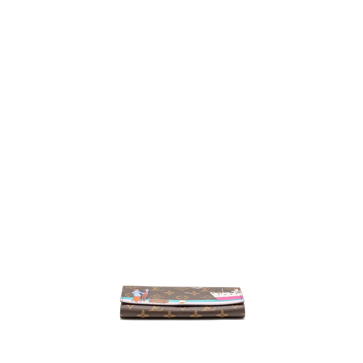 LOUIS VUITTON SARAH WALLET 2016 CHRISTMAS LIMITED EDITION MONOGRAM CANVAS ROSE BALLERINE GHW