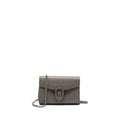 GUCCI DIONYSUS LEATHER MINI CHAIN BAG CALFSKIN GREY SHW