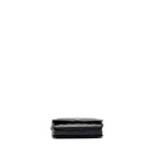 CHANEL BOY WALLET ON CHAIN LAMBSKIN BLACK RUTHENIUM HARDWARE