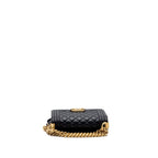 CHANEL SMALL BOY BAG CALFSKIN BLACK GHW