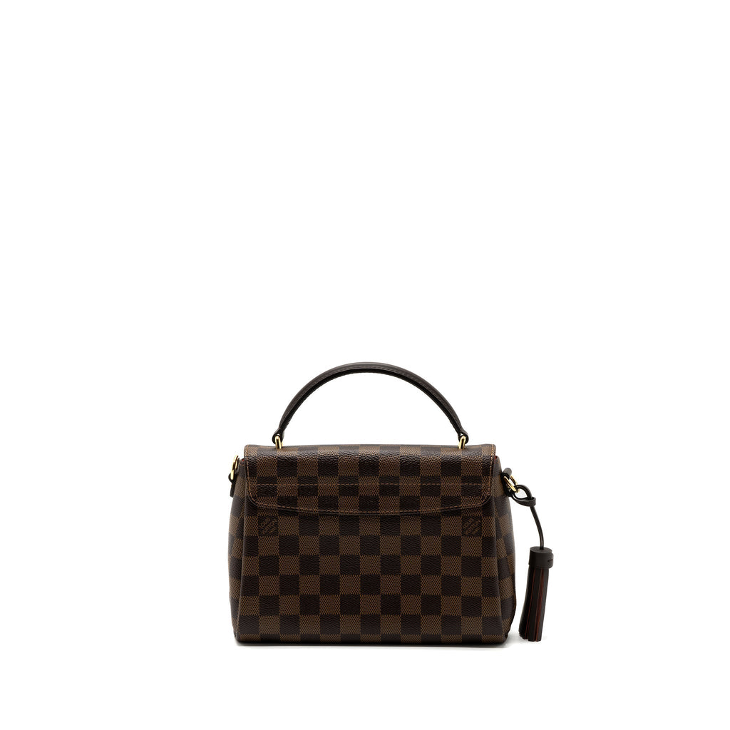 LOUIS VUITTON CROISETTE DAMIER EBENE CANVAS GHW