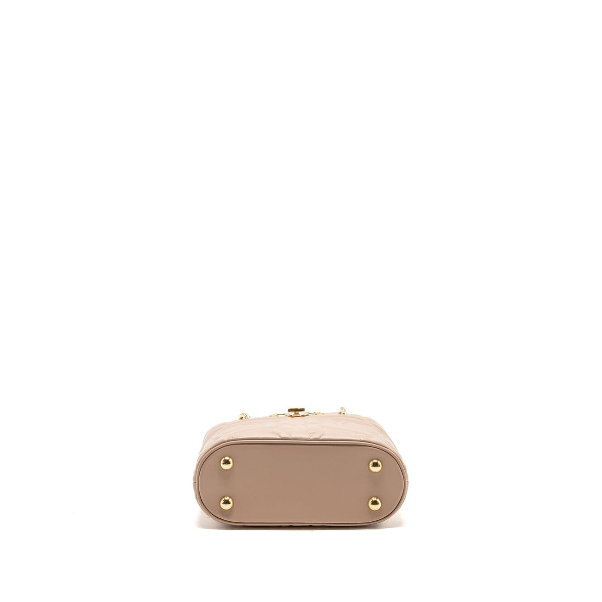 FERRAGAMO GANCINI QUILTED TOTE BAG CALFSKIN BEIGE LGHW