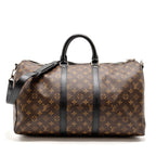 LOUIS VUITTON KEEPALL BANDOULIERE 45 MONOGRAM MACASSAR SHW