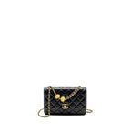 CHANEL 23A LION CHARMS WALLET ON CHAIN LAMBSKIN BLACK GHW (MICROCHIP)