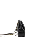 CHANEL SMALL GABRIELLE BACKPACK CALFSKIN BLACK MULTICOLOUR HARDWARE (MICROCHIP)