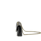 CHANEL  MEDIUM CLASSIC DOUBLE  FLAP BAG LAMBSKIN BLACK GHW