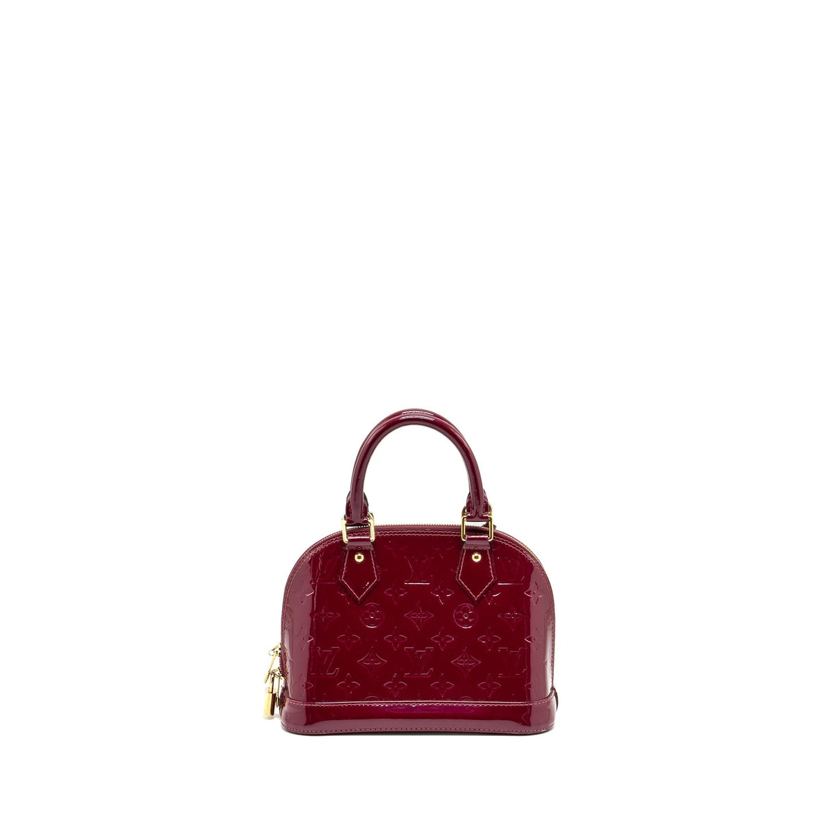 LOUIS VUITTON ALMA BB PATENT LEATHER INDIAN ROSE GHW