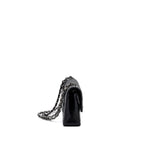 CHANEL MEDIUM CLASSIC DOUBLE FLAP BAG CAVIAR BLACK SHW (MICROCHIP)