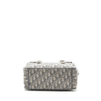 DIOR DIORCAMP MESSENGER BAG OBLIQUE EMBROIDERY LIGHT GREY SHW