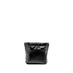 CHANEL MINI 22 BAG SHINY CALFSKIN BLACK SHW (MICROCHIP)