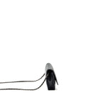 CHANEL BOY WALLET ON CHAIN LAMBSKIN BLACK RUTHENIUM HARDWARE