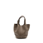 Hermes Picotin 18 Lock Bag Clemence Etoupe SHW